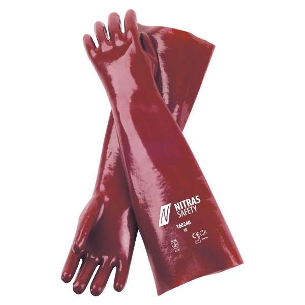 PVC Handschuh Nitras 160240 40cm im 72er Karton