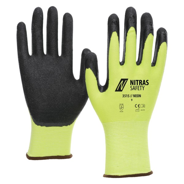 Nitrilhandschuhe Nitras 3515 NEON im 144er Karton